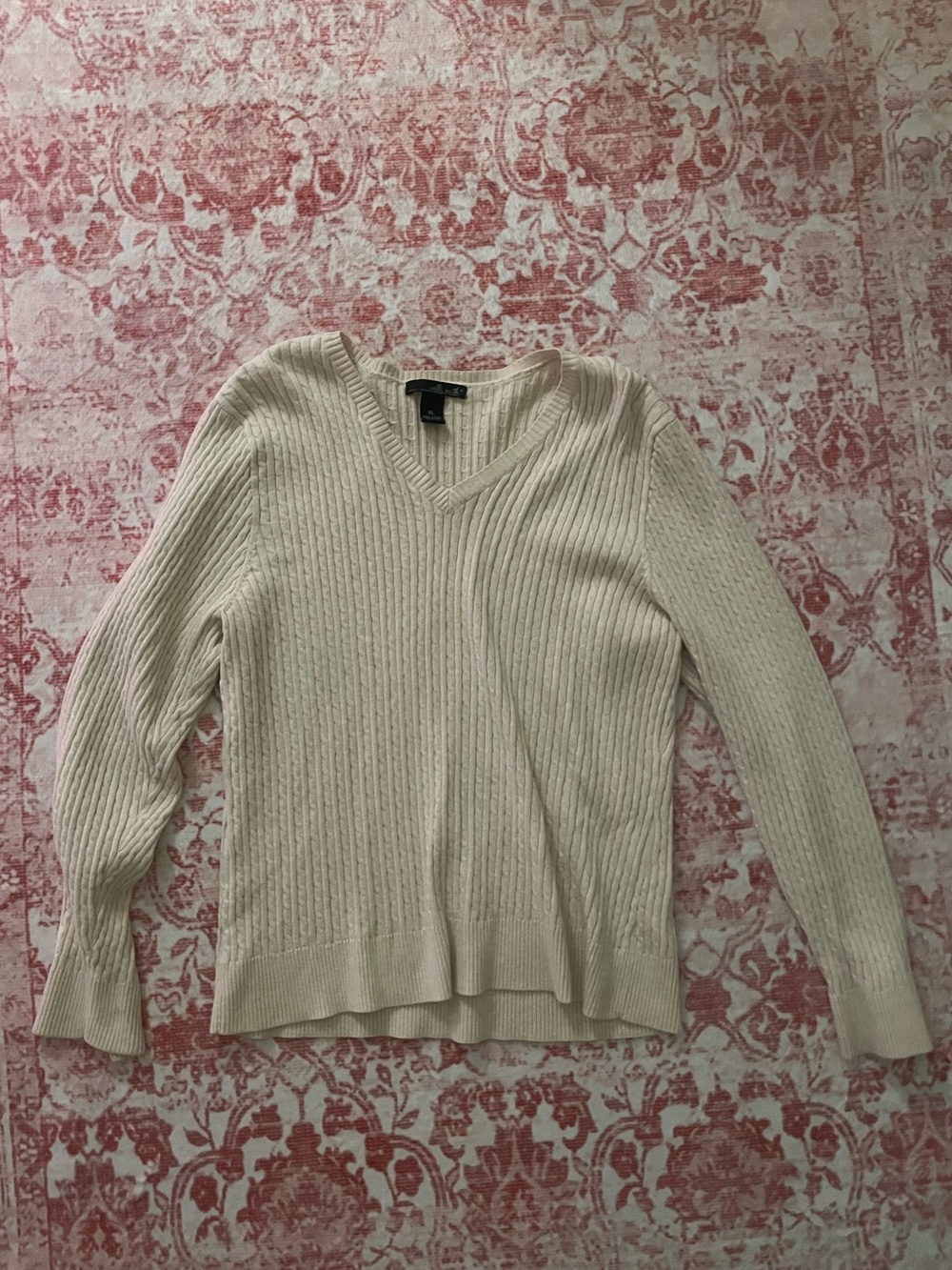 cable knit pattern sweater